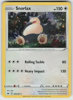Snorlax (Cosmos Holo) 140/202 Holo Promo Blister Exclusives Pokemon LP - Image 1