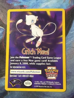 Catch Mew Pokemon Promo Perfect Condition - Image 1