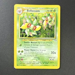Pokemon Bellossom 3/111 Neo Genesis 2000 Stage 2 70 HP Holo Rare English - Image 1