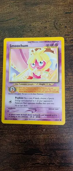 Smoochum 54/64 Common Neo Revelation Pokemon Lightly Played - Image 1