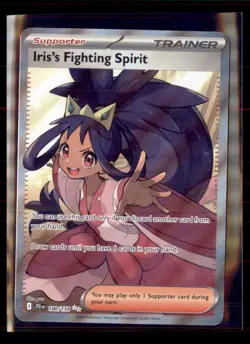 Pokemon Iris's Fighting Spirit 180/159 SV09: Journey Together JTG Full art - Image 1
