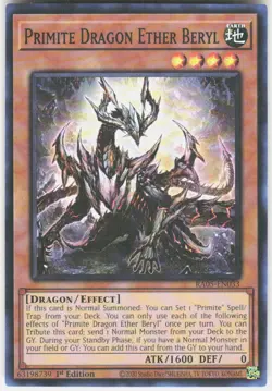 Primite Dragon Ether Beryl RA05-EN033 Yugioh - Image 1