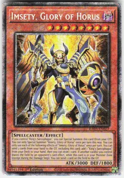 Imsety, Glory of Horus Starlight Rare RA05-EN027 Yugioh - Image 1