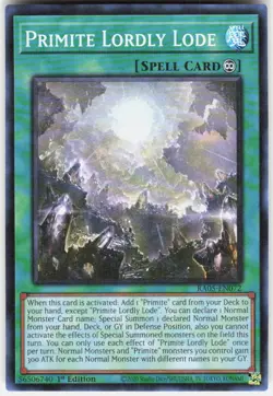 Primite Lordly Lode RA05-EN072 Yugioh - Image 1