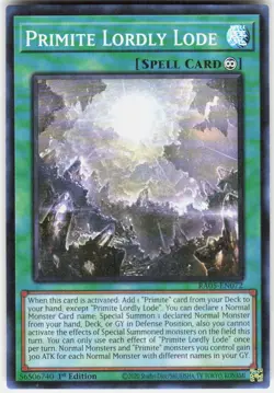 Primite Lordly Lode RA05-EN072 Yugioh - Image 1