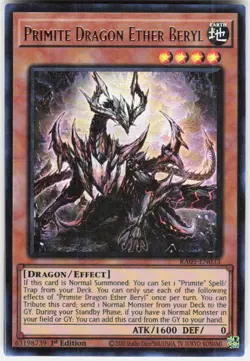 Primite Dragon Ether Beryl Ultra Rare RA05-EN033 Yugioh - Image 1