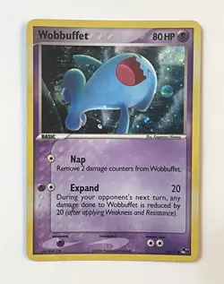 Wobbuffet 16/17 Pop Series 4 Holo Organized Play Pokemon Card LP Light Play - Image 1