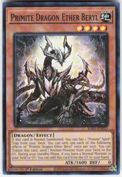 Primite Dragon Ether Beryl RA05-EN033 Yugioh - Image 1