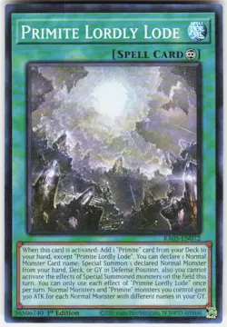 Primite Lordly Lode RA05-EN072 Yugioh - Image 1