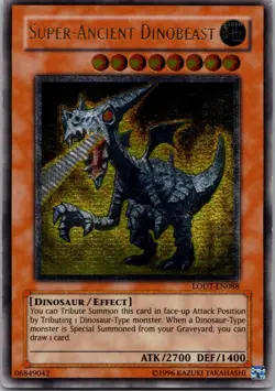Yugioh Super-Ancient Dinobeast LODT-EN088 Ultimate Rare OG Print NM - Image 1