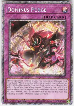 Dominus Purge Platnium Secret Rare RA05-EN150 Yugioh - Image 1