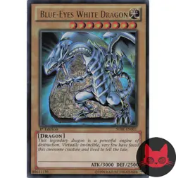 Yugioh Blue-Eyes White Dragon SDBE-EN001 Ultra Rare 1st Edition LP - Image 1