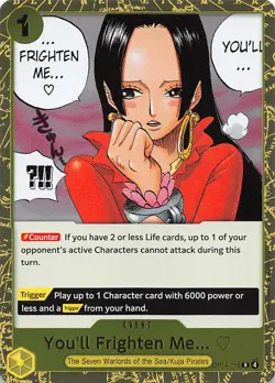 You'll Frighten Me... Foil OP14-118 The Azure Sea's Seven One Piece - Image 1