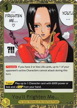 You'll Frighten Me... Foil OP14-118 The Azure Sea's Seven One Piece - Image 1