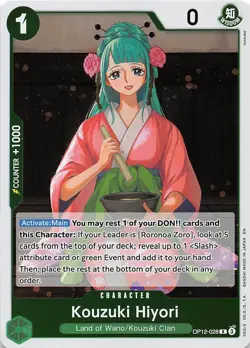 Kouzuki Hiyori Foil OP12-028 Legacy of the Master One Piece - Image 1