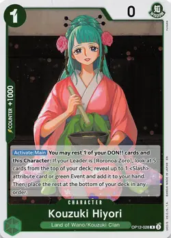 Kouzuki Hiyori Foil OP12-028 Legacy of the Master One Piece - Image 1