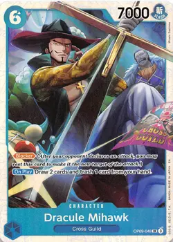 Dracule Mihawk Foil OP09-048 PRB-02 The Best One Piece - Image 1