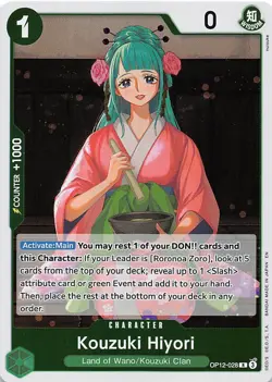 Kouzuki Hiyori Foil OP12-028 Legacy of the Master One Piece - Image 1