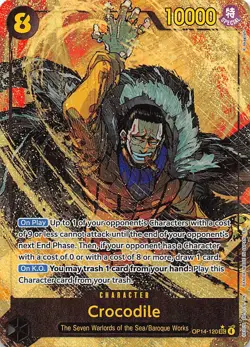 Crocodile Alternate Art Foil OP14-120 The Azure Sea's Seven One Piece - Image 1