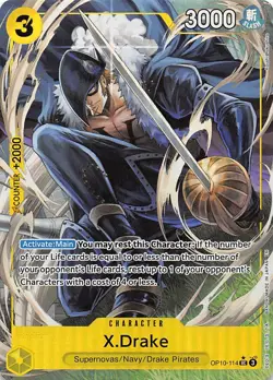 X.Drake Alternate Art Foil OP10-114 PRB-02 The Best One Piece - Image 1
