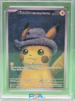 Pikachu With Grey Felt Hat SVP 085 Pokemon Van Gogh Promo Card PSA 10 GEM MINT⚡ - Image 4