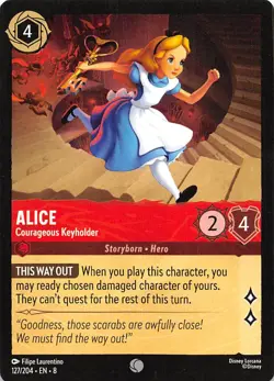 Alice Courageous Keyholder 127/204 Reign of Jafar Disney Lorcana - Image 1