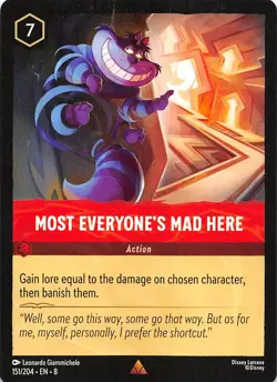 Most Everyone's Mad Here 151/204 Reign of Jafar Disney Lorcana - Image 1