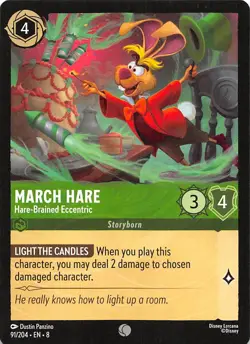 March Hare Hare Brained Eccentric 91/204 Reign of Jafar Disney Lorcana - Image 1