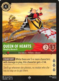 Queen of Hearts Haughty Monarch 105/204 Reign of Jafar Disney Lorcana - Image 1