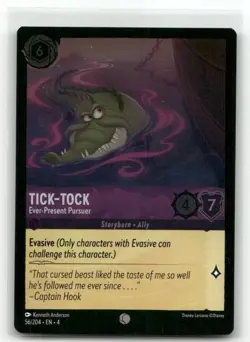 Tick-Tock 56/204 Ever-Present Pursuer Foil Ursula's Return Disney Lorcana TCG - Image 1
