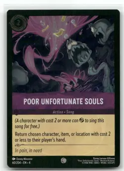 Poor Unfortunate Souls 60/204 Foil Ursula's Return Disney Lorcana TCG - Image 1