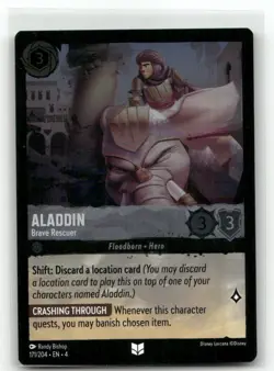 Aladdin 171/204 Brave Rescuer Foil Ursula's Return Disney Lorcana TCG - Image 1