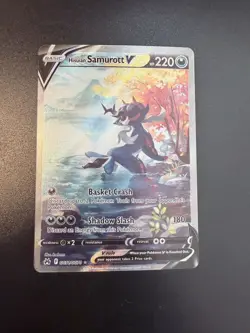 Hisuian Samurott V GG51/GG70 Crown Zenith Pokemon Card - Image 1