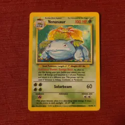 Pokemon Venusaur Base Set Holo Rare 15/102 100 HP Card Wizards 1999 - Image 2