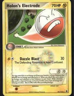 Holon's Electrode Rare Delta Species 21/113 Lightning Pokemon Card - Image 1