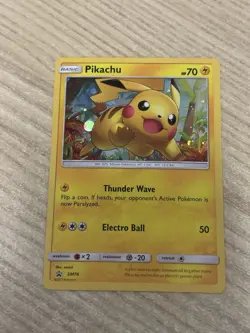 Pikachu SM76 Great Holo Bleed! Sm Holo NM Condition Pokemon Card Blackstar Promo - Image 2