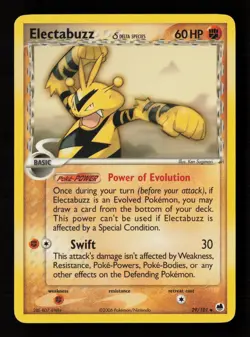 Electabuzz (Delta Species) 29/101 Dragon Frontiers Pokemon Card -B5 - Image 1