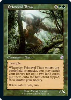 MTG Primeval Titan, NM-Mint, English Time Spiral Remastered - Image 1