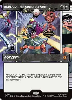 Behold the Sinister Six! (Borderless) [Marvel's Spider-Man] Foil Near Mint - Image 1