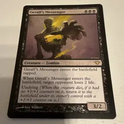 Wizards of the Coast MTG Geralf's Messenger Dark Ascension Rare Black Zombie 3/2 - Image 2