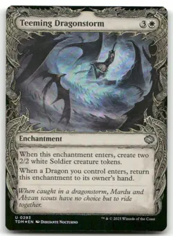 Teeming Dragonstorm (Showcase) #293 (Foil) (NM) Tarkir Dragonstorm TDM Magic MTG - Image 1