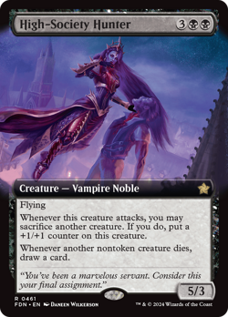 High-Society Hunter (Extended Art) [Foundations] Magic MTG - Image 1