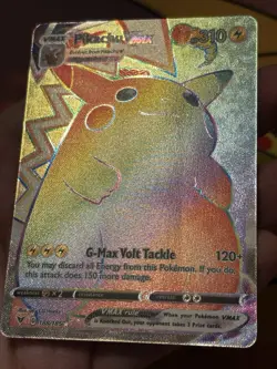 Pikachu VMAX 188/185 Rainbow Secret Rare Vivid Voltage Pokemon Card Near Mint - Image 3