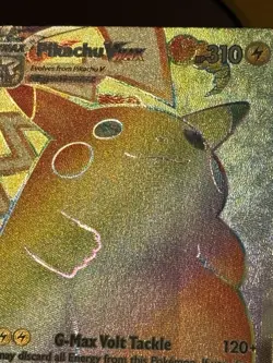 Pikachu VMAX 188/185 Rainbow Secret Rare Vivid Voltage Pokemon Card Near Mint - Image 5