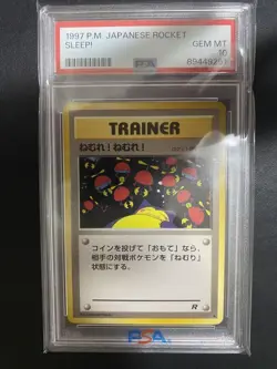 Snorlax PSA10 Japanese Vintage Sleep Sleep Promo Old Back Pokemon Card Rare - Image 1