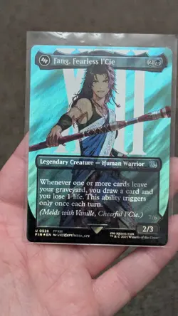 Fang, Fearless I'Cie (Borderless) (Surge Foil) NM [FIN] MTG Final Fantasy - Image 1