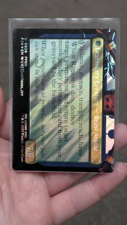 Fang, Fearless I'Cie (Borderless) (Surge Foil) NM [FIN] MTG Final Fantasy - Image 2