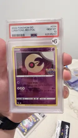 POP 1 Lunatone - 034/078 - Reverse Holo Pokemon GO Pokemon PSA 10 - Image 1