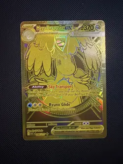 Mega Dragonite Ex 295/217 GOLD HYPER RARE POKEMON ASCENDED HEROES, NM - Image 1