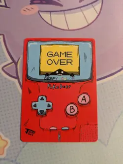 Pokemon Fanart Card Pokederp Game Over Shadowbud (Gengar) - Image 2